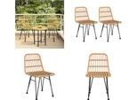 Vidaxl Sedie Da Giardino 2 Pezzi 48X62X84 Cm Pe Rattan - Sedia Da Giardino - Sedie Da Giardino - Sedia Da Esterno - Sedia Da Patio