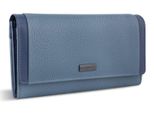 Bugatti Portafoglio Ladies Long Wallet With Flap Denim Celeste