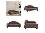 Vidaxl Letto Per Cani Marrone 70X45X30 Cm In Pelle Finta - Letto Per Cani - Letti Per Cani - Divano Per Cani - Divano Per Animali Domestici