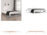 Vidaxl Letto In Legno Massiccio Bianco 180X200 Cm - Struttura Letto - Letto - Letto - Letto In Legno