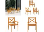 Vidaxl Sedie Da Pranzo Da Giardino 3 Pz. Legno Massiccio Di Acacia - Sedia Da Pranzo - Sedie Da Pranzo - Sedia Da Sala Da Pranzo - Sedia Da Cucina