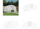 Vidaxl Serra Con Telaio In Acciaio Bianco 6 M² 3X2X2 M - Serra - Serre - Polytunnel - Serra Calpestabile