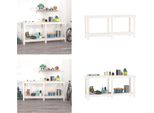 Vidaxl Banco Da Lavoro Bianco 180X50X80 Cm In Legno Di Pino Massiccio - Banco Da Lavoro - Banco Da Lavoro - Banco Di Stoccaggio - Banco Da Lavoro Per Garage
