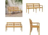 Vidaxl Panca Batavia 150 Cm In Teak Massiccio - Panca Batavia - Panche Batavia - Panca Da Giardino - Panca