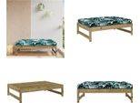 Vidaxl Sgabello Da Giardino 120X80 Cm In Legno Di Pino Impregnato - Sgabello Da Giardino - Sgabello Da Patio - Sgabello Da Esterno - Sgabello Da Giardino