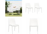 Vidaxl Sedie Da Giardino 2 Pz. Bianco 50X46X80 Cm Polipropilene - Sedia Da Giardino - Sedie Da Giardino - Mobili Da Giardino - Sedia Da Patio