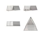 Vidaxl Gabbia Per Conigli Grigio 201,5X80,5X71 Cm Acciaio Zincato - Gabbia Per Conigli - Gabbia Per Conigli - Conigliera - Casetta Per Conigli