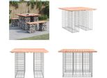 Vidaxl Panca Da Giardino Gabion 100X102X72 Cm In Legno Massiccio Di Abete Douglas - Panca Da Giardino - Panca Da Giardino - Panca Da Esterno - Panca Da Esterno