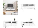 Vidaxl Mobile Tv Bianco 100X34,5X44,5 Cm In Legno - Mobile Tv - Mobile Tv - Supporto Tv - Lavagna Tv