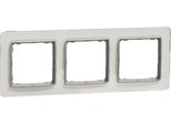 Telaio A 3 Ingressi Vetro Bianco IP20 SDD360803 Elementi Sedna Schneider Electric
