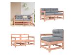 Vidaxl Sedie Da Giardino Con Cuscino 2 Pz. Legno Massiccio Di Abete Douglas - Sedia Da Giardino - Sedie Da Giardino - Sedia Da Esterno - Sedia Da Patio