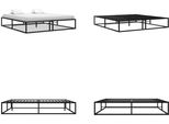 Vidaxl Struttura Letto In Metallo Nero 160X200 Cm - Struttura Letto - Cornici Letto - Struttura Letto - Letto Matrimoniale