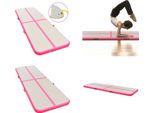 Vidaxl Tappetino Da Ginnastica Gonfiabile Con Pompa 500X100X10 Cm Pvc Rosa - Tappetino Da Ginnastica - Tappetino Da Ginnastica - Tappetino Da Ginnastica Yoga - Tappetino Da Ginnastica Yoga