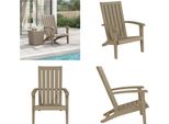 Vidaxl Sedia Da Giardino Adirondack In Polipropilene Marrone Chiaro - Sedia Da Giardino Adirondack - Sedie Da Giardino Adirondack - Sedia Da Giardino Adirondack - Sedia Da Giardino