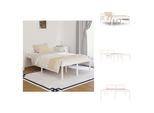 Vidaxl Letto Senior Bianco 120X190 Cm In Legno Di Pino Massiccio - Letti E Strutture Letto