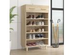 The Living Store Scarpiera Rovere Sonoma 60X35X105 Cm Materiale Legno