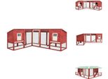 Vidaxl Conigliera In Legno Massiccio Di Abete Rosso E Bianco - Habitat E Recinti Per Piccoli Animali