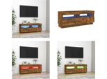 Vidaxl Mobile Tv Con Luci Led Rovere Fumé 100X35X40 Cm - Mobile Tv - Mobili Tv - Mobili Tv - Porta Tv