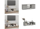 Vidaxl Mobile Tv Con Anta Grigio Cemento 102X30X36 Cm - Mobile Tv Con Anta - Mobile Tv Con Anta - Mobile Tv - Porta Tv