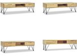 Mobile Tv Vidaxl 120 X 35 X 35 Cm In Teak Massiccio - Mobile Tv - Mobile Tv - Tavolo Tv - Tavoli Tv