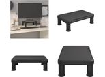 Vidaxl Supporto Per Monitor Nero 38X24X10,5 Cm - Supporto Per Monitor - Piano Di Lavoro - Elevazione Per Monitor - Supporto Per Monitor