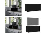 Vidaxl Mobile Tv Nero 80X34X36 Cm In Legno - Mobile Tv - Mobili Tv - Mobili Tv - Credenza