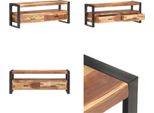 Mobile Tv Vidaxl 120X35X45 Cm In Legno Massiccio Color Miele - Mobile Tv - Credenza - Mobiletto - Mobile Hifi