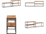Vidaxl Mobile Tv 180X30X50 Cm In Legno Massiccio Di Acacia - Mobile Tv - Mobili Tv - Mobili Tv - Credenza