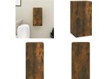 Vidaxl Mobile Tv In Rovere Fumé 30,5X30X60 Cm Materiale In Legno - Mobile Tv - Mobili Tv - Mobili Tv - Porta Tv