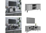 Vidaxl Mobile Tv Con Gambe In Metallo Grigio Sonoma 103,5X35X50 Cm - Mobile Tv - Mobile Tv - Mobile Stereo - Porta Tv