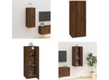 Vidaxl Mobile Tv A Parete In Rovere Marrone 40X34,5X100 Cm - Mobile Tv A Parete - Mobile Tv - Consolle Tv