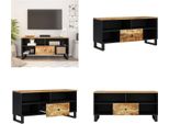 Mobile Tv Vidaxl 100X33X46 Cm In Legno Massiccio Di Mango E Materiale A Base Di Legno - Mobile Tv - Mobile Tv - Mobile Tv - Porta Tv