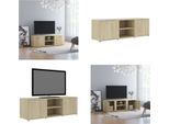 Mobile Tv Vidaxl Rovere Sonoma 120X34X37 Cm Materiale A Base Di Legno - Mobile Tv - Mobili Tv - Tavolo Tv - Tavoli Tv