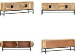 Vidaxl Mobile Tv 140X30X50 Cm In Legno Massiccio Di Mango - Mobile Tv - Mobile Tv - Mobile Tv - Credenza