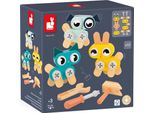 Set Di Costruzioni Janod Con Animali - Giocattoli In Legno Per Bambini Brico'kids