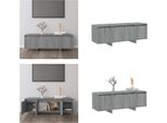 Mobile Tv Vidaxl Rovere Sonoma Grigio 120X30X40,5 Cm Materiale In Legno - Mobile Tv - Mobile Tv - Mobile Tv - Lavagna - Mobile Stereo