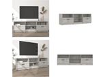 Mobile Tv Vidaxl Grigio Cemento 150X33,5X45 Cm Materiale A Base Di Legno - Mobile Tv - Mobili Tv - Porta Tv - Mobili Tv