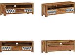 Vidaxl Mobile Tv 120 X 30 X 40 Cm In Legno Massiccio - Mobile Tv - Credenza - Credenze - Mobile Laterale