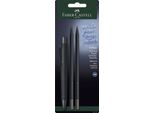 FABER-CASTELL 241124 FABER-CASTELL Kugelschreiber-Set Urban Schwarz Schreibfarbe Blau, 1 Set