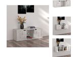 Mobile Tv Vidaxl Grigio Cemento 88,5X27,5X30,5 Cm Materiale A Base Di Legno - Mobili Tv