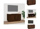 Vidaxl Mobile Tv Marrone Effetto Rovere 80X35X45 Cm Materiale A Base Di Legno - Mobili Tv