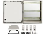 Vevor Scatola Nema In Acciaio, 24 X 20 X 9" Scatola Per Interruttori Nema 4X In Fibra Di Vetro, IP66 Impermeabile E Antipolvere, Scatola Di Connessione Elettrica Per Uso Esterno/Interno, Con Piastra Di Montaggio (60 X 50 X 23 Cm)"