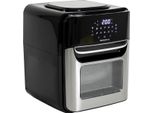 Melchioni 118340034 Friggitrice Singolo 12 L Indipendente 1700 W Friggitrice Ad Aria Calda Nero Acciaio Inox