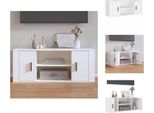 Mobile Tv Vidaxl Bianco 100X35X40 Cm In Legno - Mobili Tv
