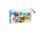 Astuccio Triplo Multiuso The Paw Patrol Pups Rule Blue 22 X 12 X 3 Cm