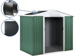 Capannone In Metallo - "Rosas"" - 4,07 M² Con Pannelli Solari - Verde"