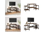 Vidaxl Mobile Tv In Rovere Fumé 117X35X52 Cm Materiale A Base Di Legno - Mobile Tv - Mobile Tv - Mobili Tv - Porta Tv