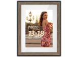 Cornice Per Foto Zep Mdf Roma Marrone 20X30 Cm Con Passepartout 15X20 Cm