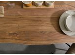 MASSIVMOEBEL24 | Tavolo Da Pranzo In Legno Di Sheesham - Decapato Naturale / Gambe Mikado Antracite Matt 220X100X79