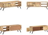 Vidaxl Mobile Tv 110X30X40 Cm In Legno Massiccio Di Mango - Mobile Tv - Mobile Tv - Mobile Tv - Mobile Hifi